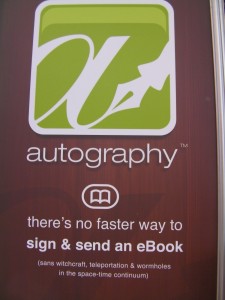 Autography ebook signing